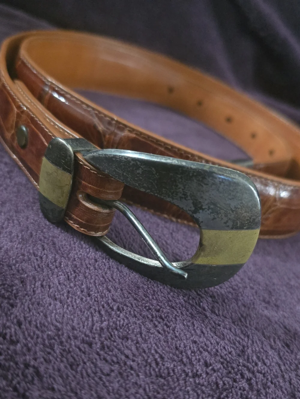 Pat Areias Genuine American Alligator 925 Belt